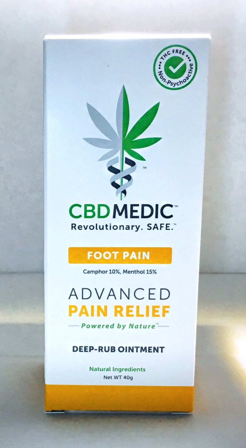 Foot Pain DeepRub Ointment by CBDMEDIC 200mg 0 THC CBD Cream The House OF CBD