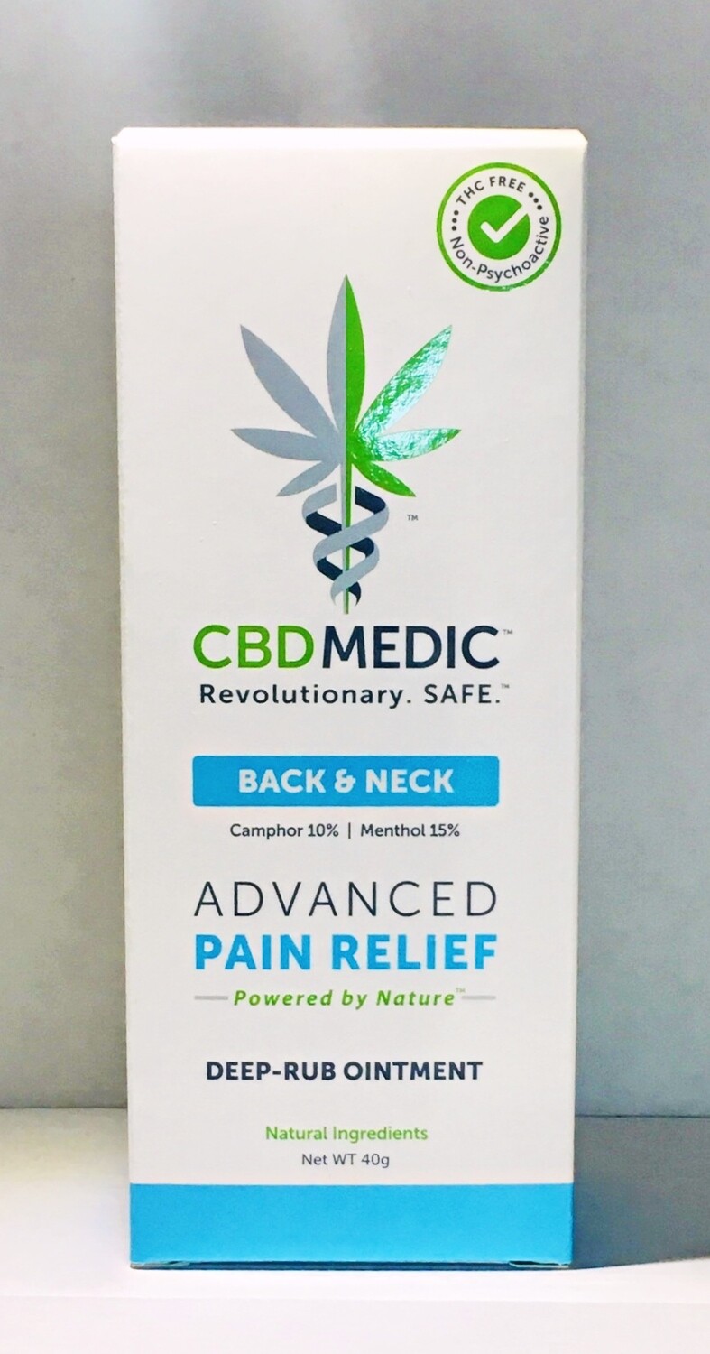 Back & Neck DeepRub Ointment by CBDMEDIC 200mg 0 THC