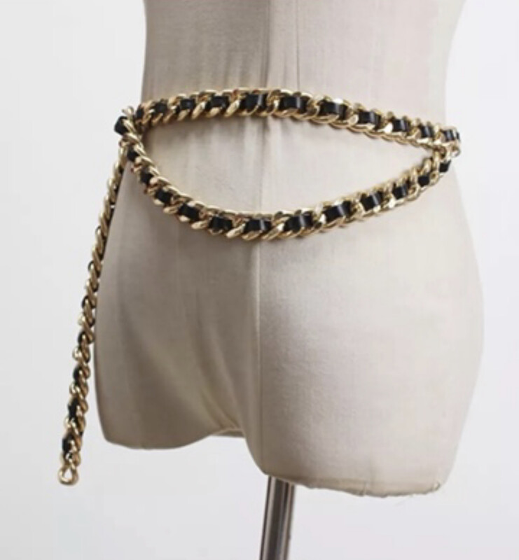 Black Chain Link Belt