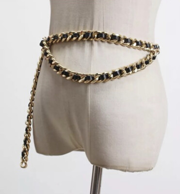 Black Chain Link Belt