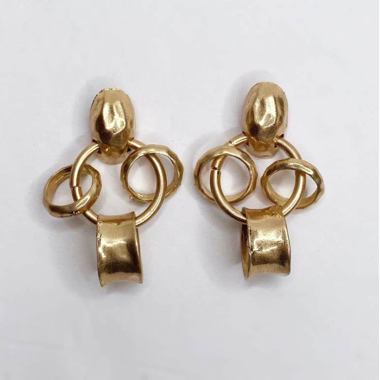 Carmela Gold Link Earring
