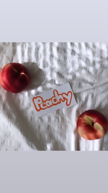 &quot;peachy&quot; sticker