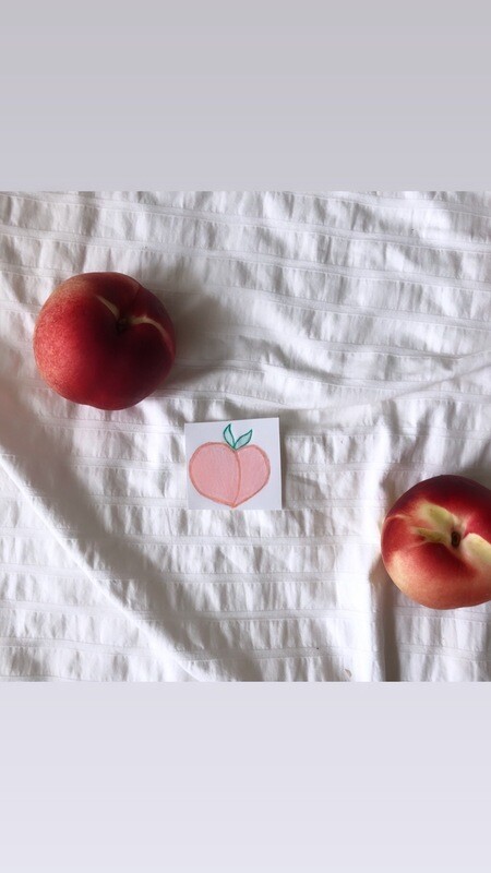 &quot;peach&quot; sticker
