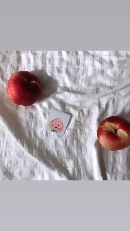 &quot;peach face&quot; sticker