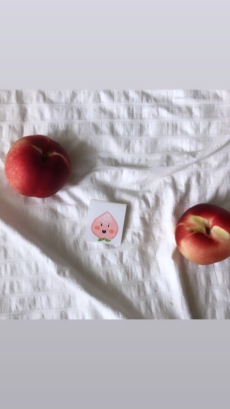 &quot;peach face&quot; sticker