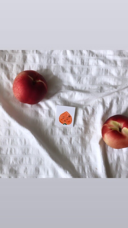 &quot;peach face&quot; sticker
