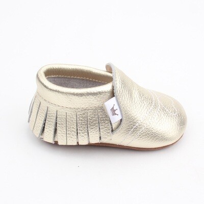 Heart Moccasins  - Gold