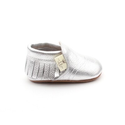 Heart Moccasins  - Silver