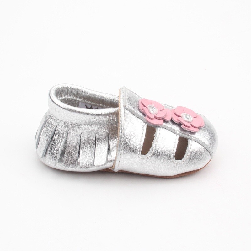 Sandal Moccasins - Silver