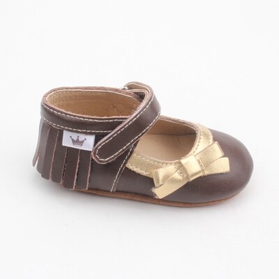 Moccasins Mary Jane Bow - Brown