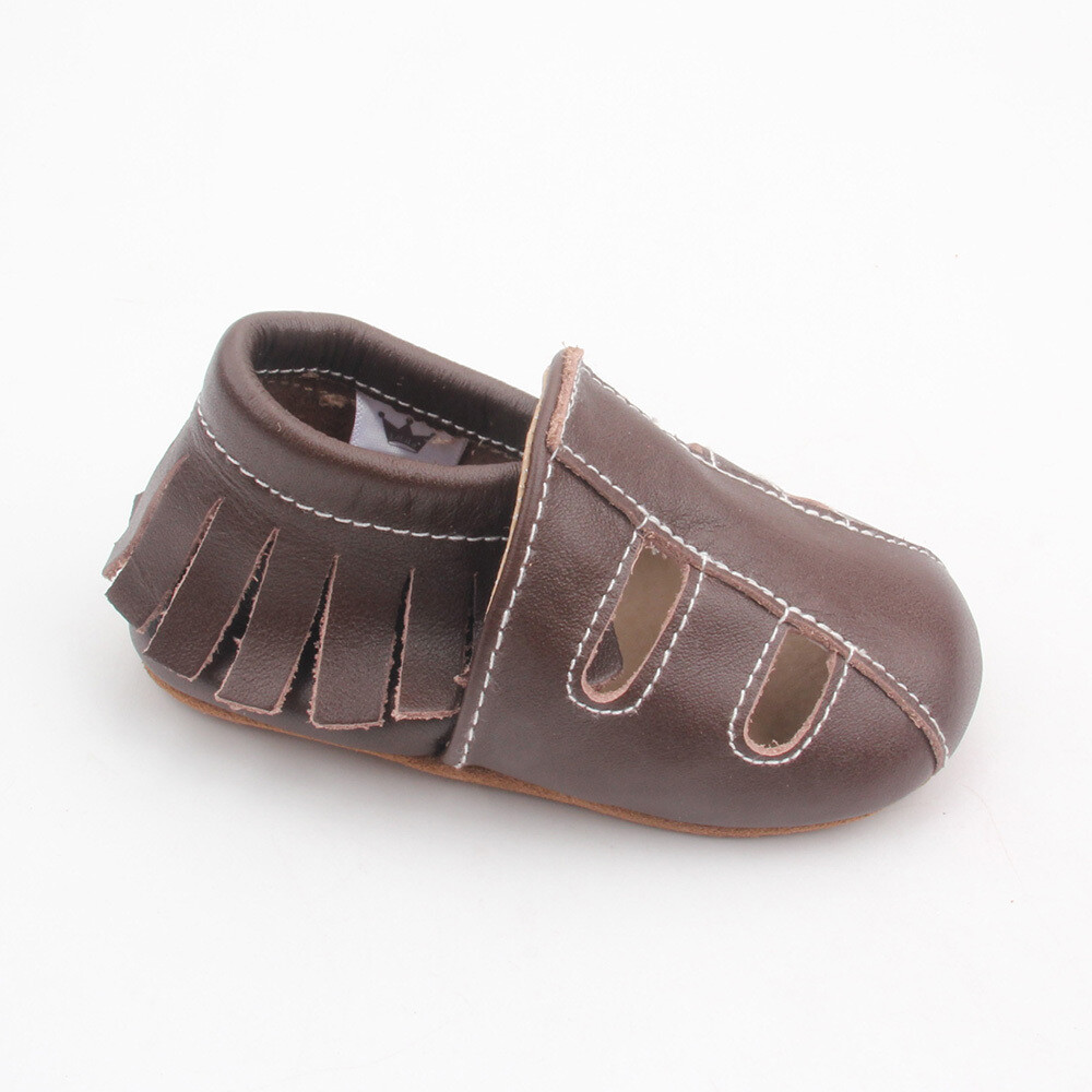 Sandal Moccasins - dark brown