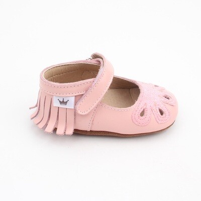 Moccasins - Mary Jane Sparkle - Pink