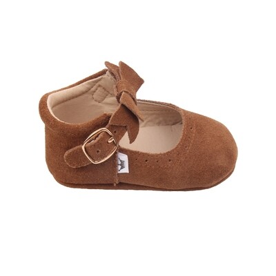 Oxford Mary Jane's - Brown (Suede)