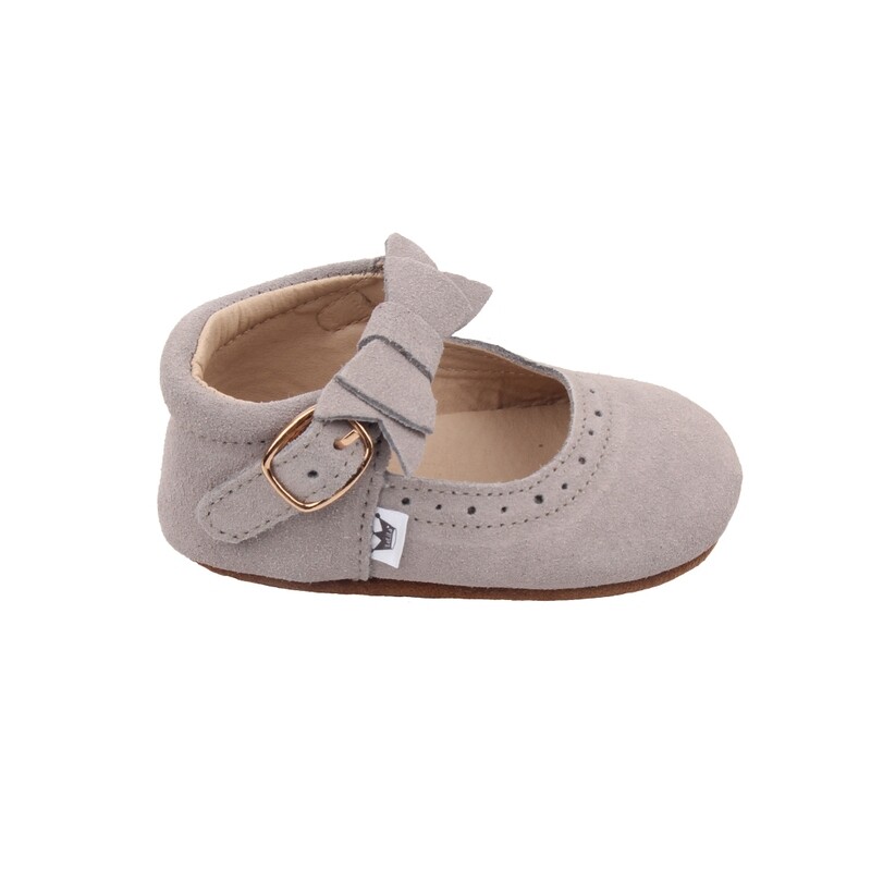 Oxford Mary Jane&#39;s - Grey (Suede)