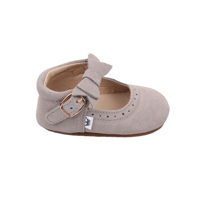 Oxford Mary Jane's - Grey (Suede)
