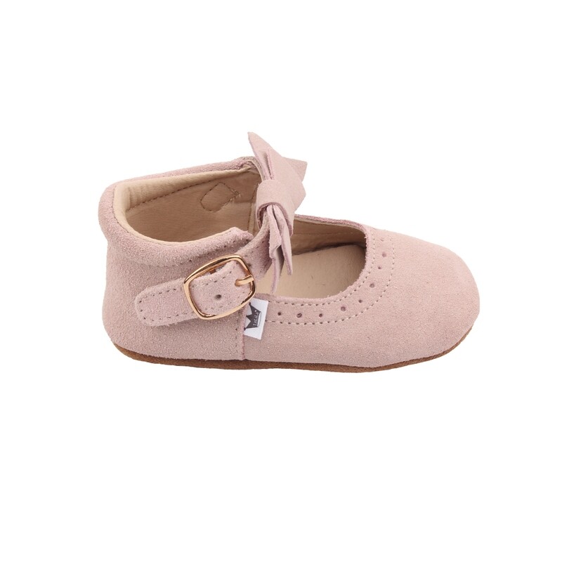Oxford Mary Jane&#39;s - Light Pink (Suede)