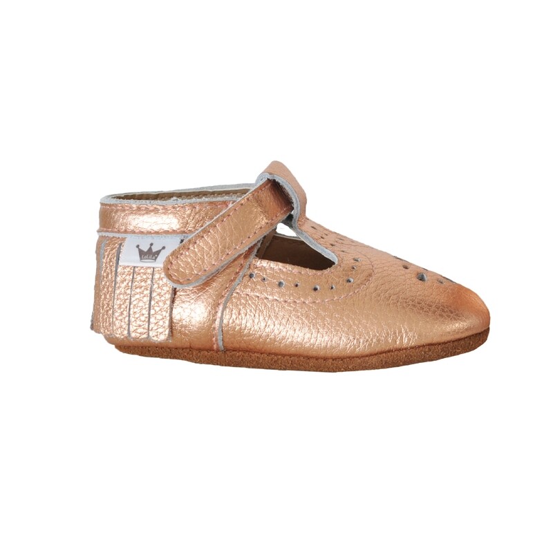Moccasins T-Bars - Rose Gold