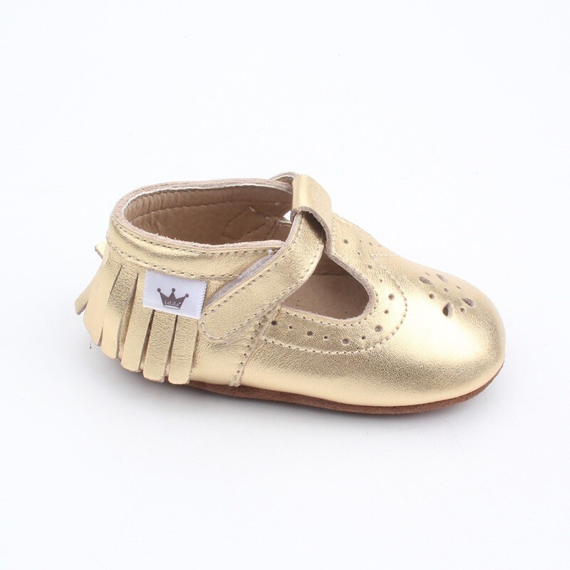 Moccasins T-Bars - Gold