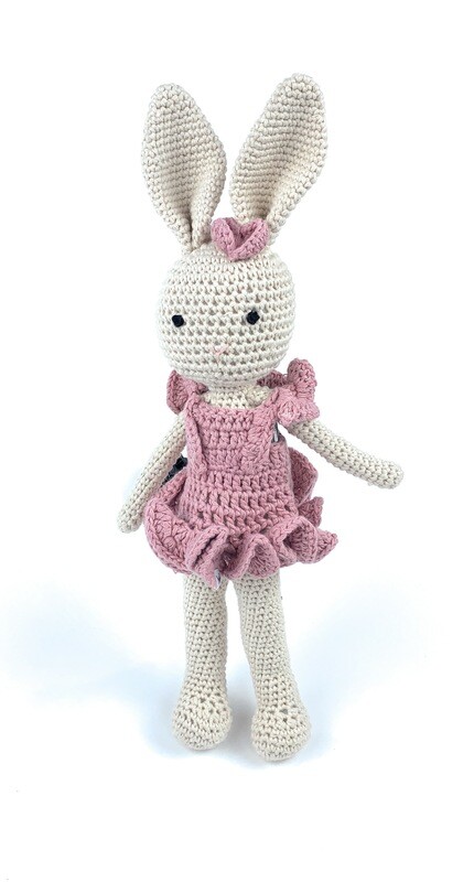 Crochet Bunny - Mom pink