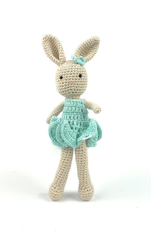 Crochet Bunny - Girl turquoise