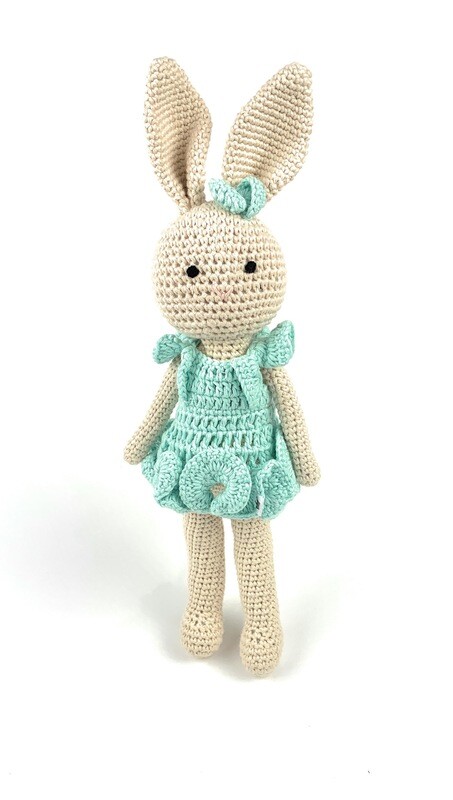 Crochet Bunny - Mom turquoise