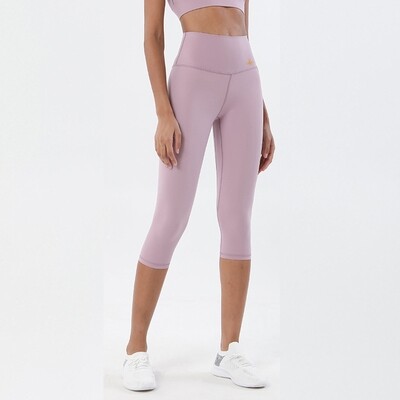 Cropped Leggings Yoga Pants seamless - light purple