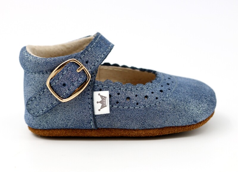 Oxford Mary Jane&#39;s - Blue Sparkle