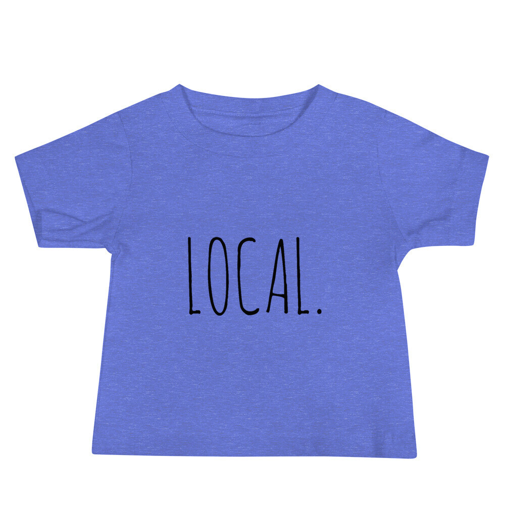 Local Baby Tee (multiple colors available), Color: Heather Columbia Blue, Size: 6-12m