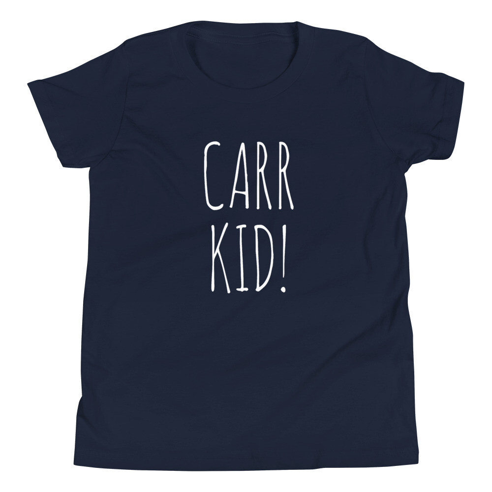 Carr Kid Youth Tee (multiple colors available), Color: Navy, Size: S