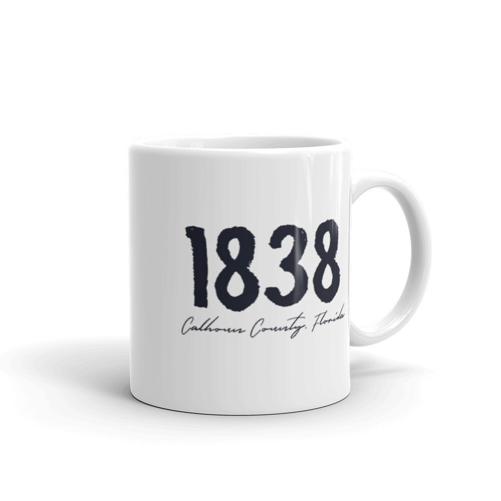 1838 Calhoun County Coffee Mug, Size: 11oz