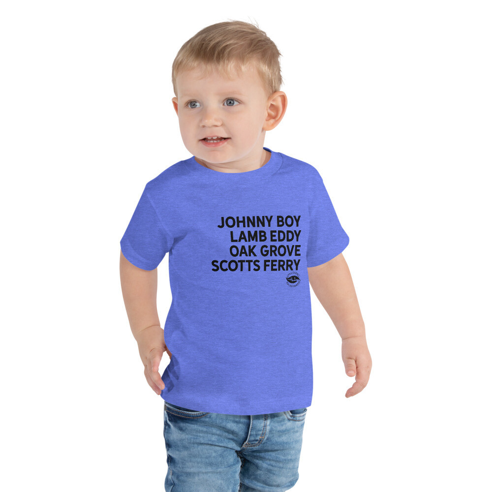 CalCo River Landings Toddler Tee (multiple colors available), Color: Heather Columbia Blue, Size: 2T