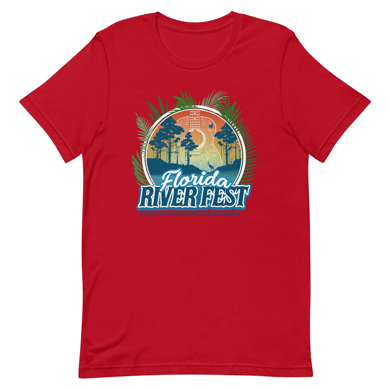 Florida River Fest Logo Tee, Color: Red, Size: XS