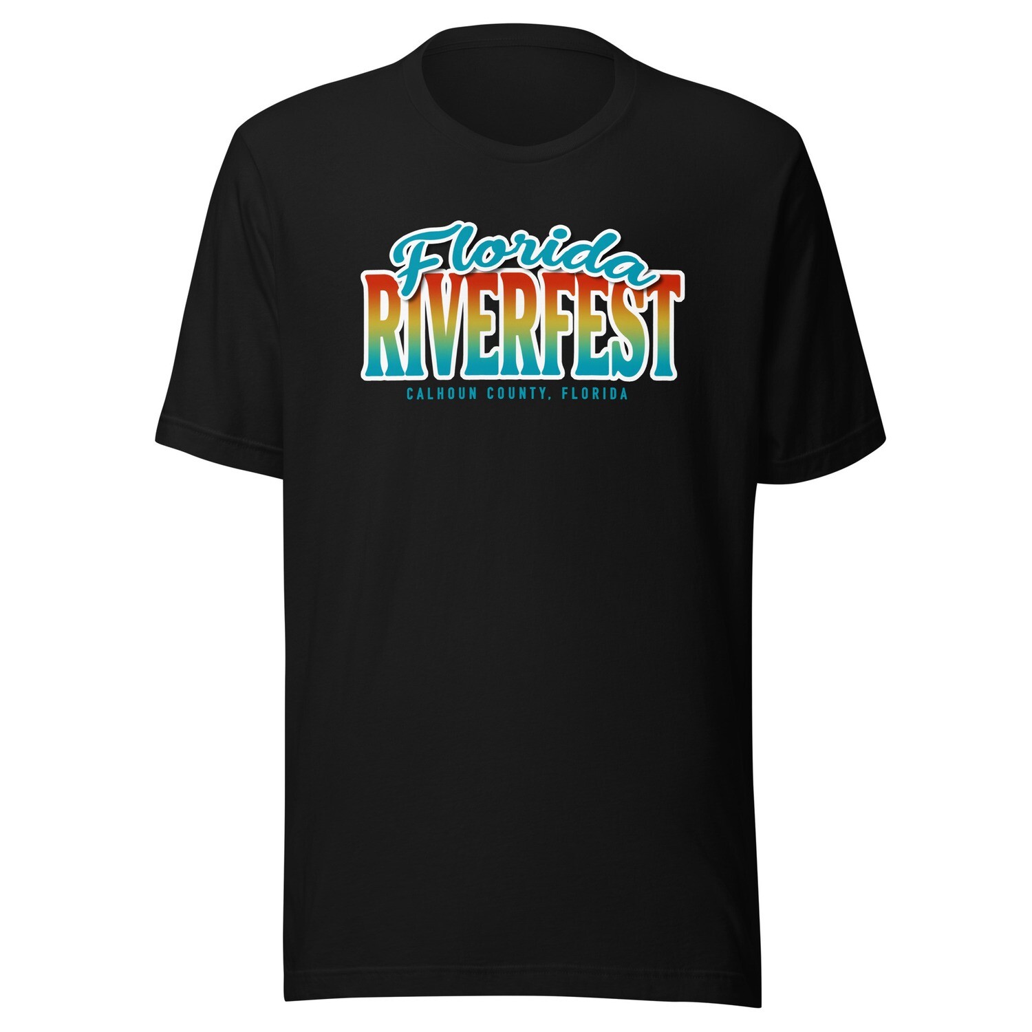 Florida River Fest Tee, Color: Black, Size: XS
