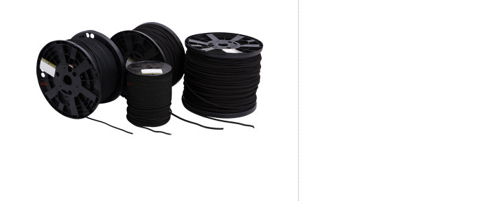 1/4" Shock cord - black
