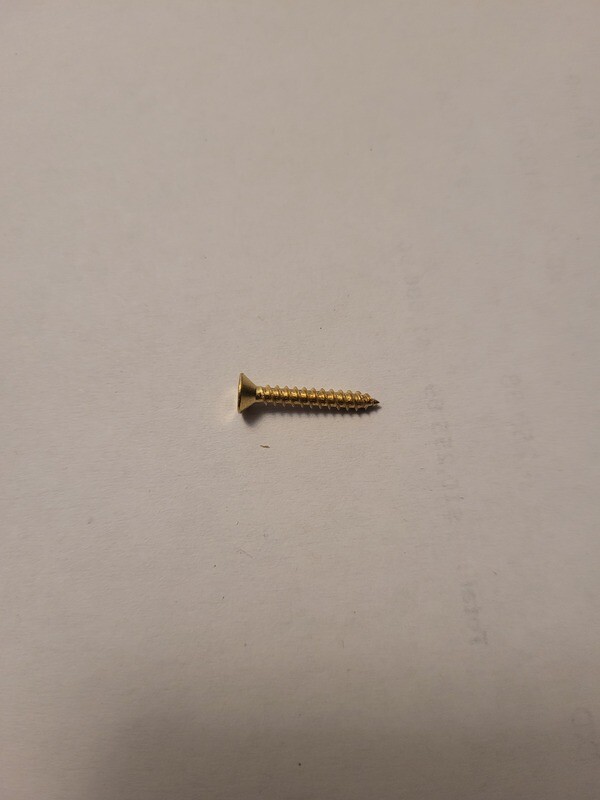 Brass screws 1" ( #4 sq drive) (packs of 20)