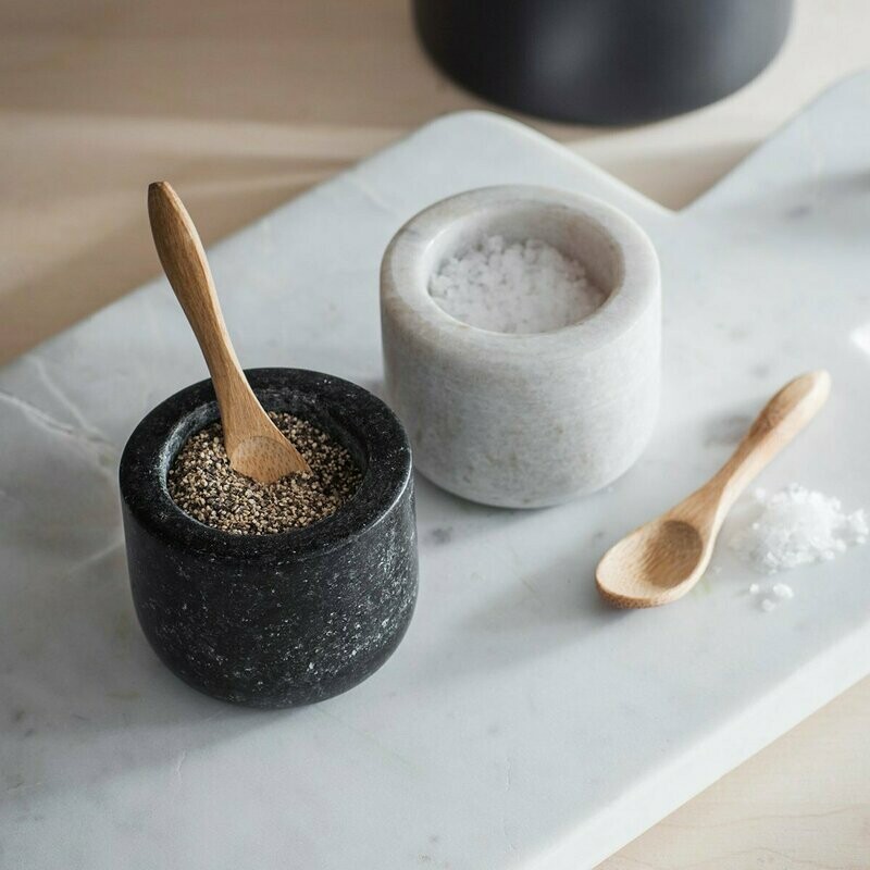 Garden Trading Brompton Granite & Marble Salt & Pepper Set