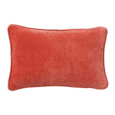Bungalow.dk Terracotta Oblong Velvet Cushion