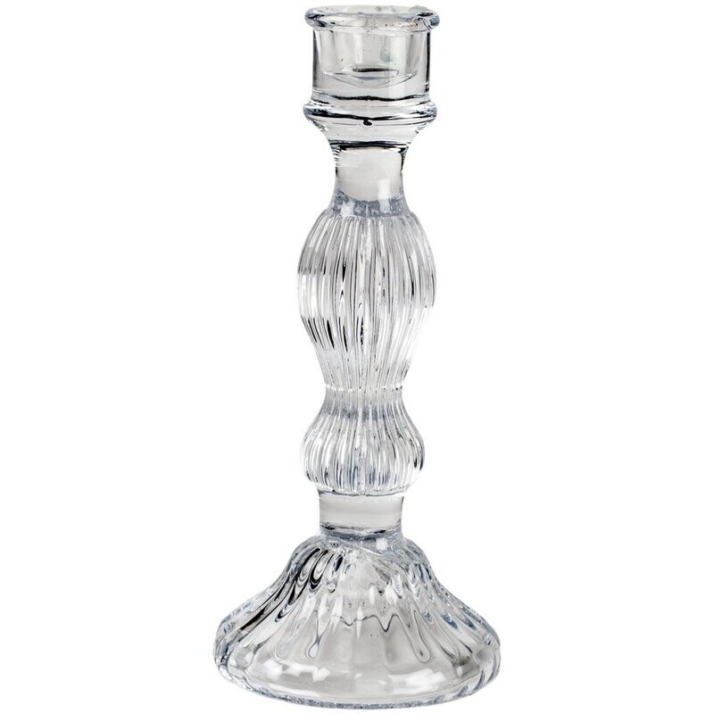 Grand Illusions Clear Bella Glass Candleholder