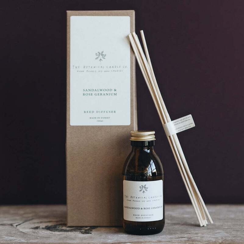 The Botanical Candle Co. Sandalwood & Rose Geranium Room Diffuser