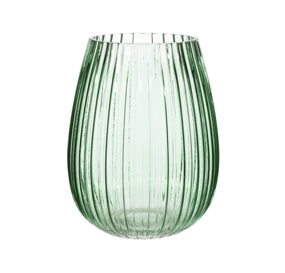 Fluted Glass vase