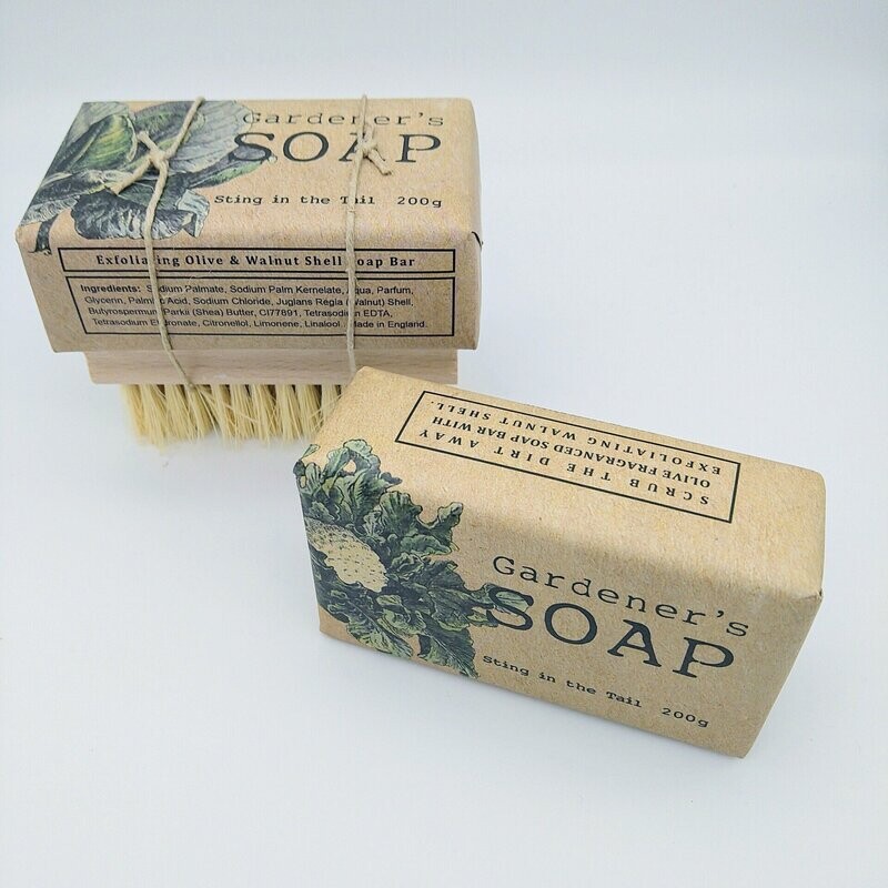 Sting In The Tail Gardener's Soap and Brush