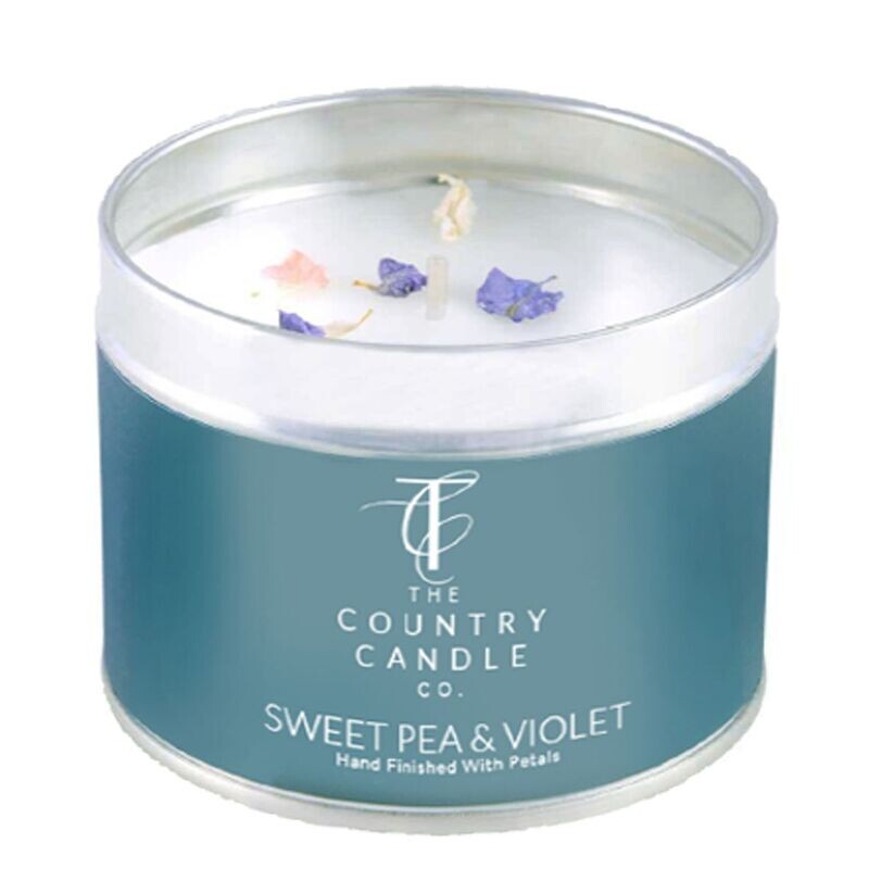 The Country Candle Co. Sweet Pea & Violet Pastels Candle In Tin