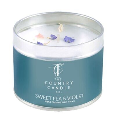Sweet Pea & Violet Pastels Candle In Tin