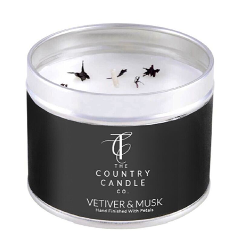 The Country Candle Co. Vetiver & Musk Pastels Candle in Tin