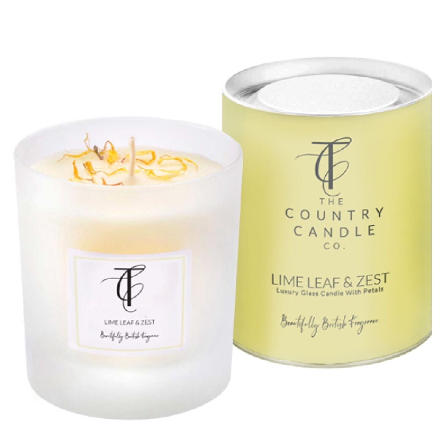 The Country Candle Co. Lime Leaf & Zest Pastels Candle in Jar