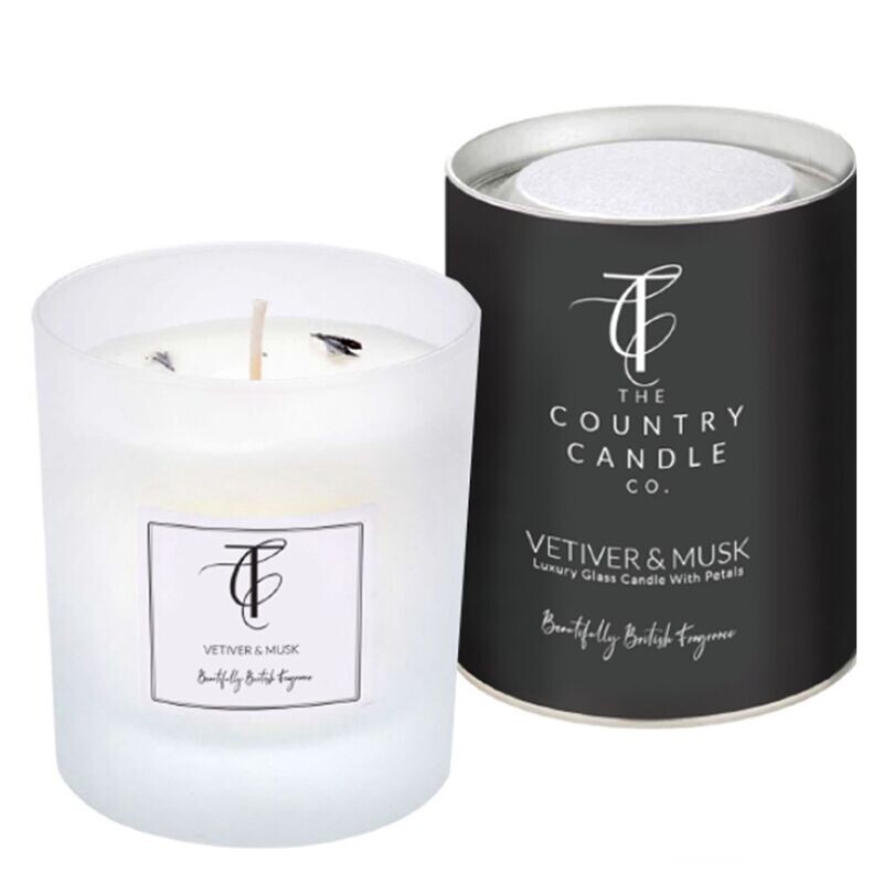 The Country Candle Co. Vetiver & Musk Pastels Candle in Jar