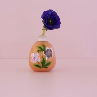 RicebyRice Orange Glass Vase