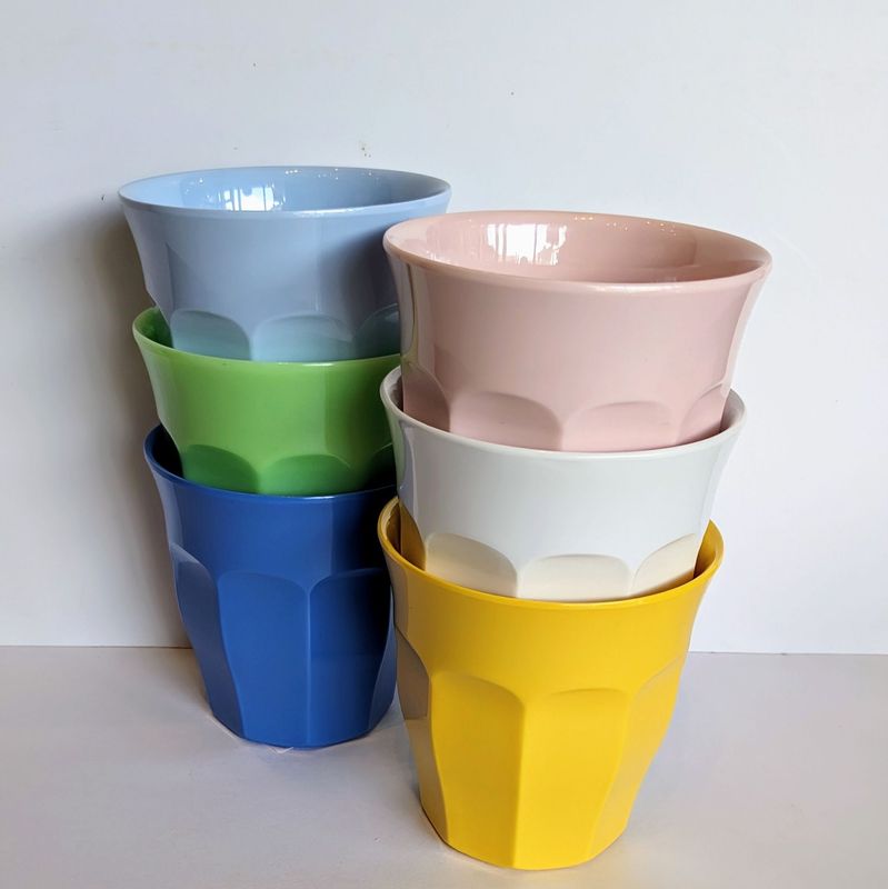 RicebyRice Plain Medium Melamine Cup