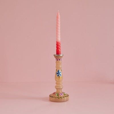 RicebyRice Brown Glass Candleholder