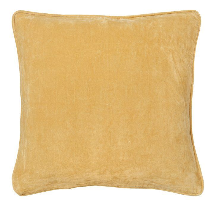 Bungalow.dk Straw Velvet Square Cushion